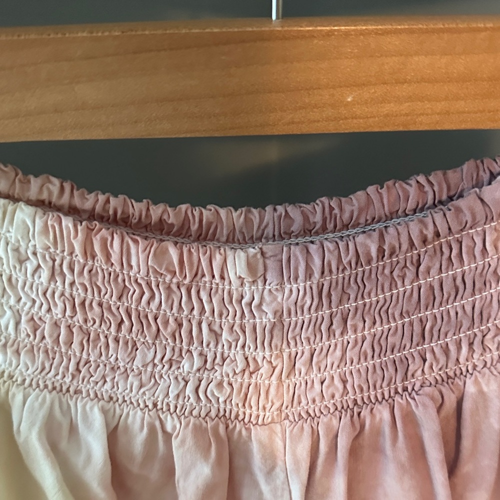 Surf Gypsy High Waist Ombre Shorts - Blue, Pink, Cream - Picture 3 of 4